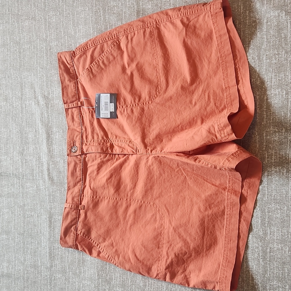 NWT Eddie Bauer Orange Ripstop Shorts